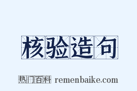 核验造句是什么意思的图片